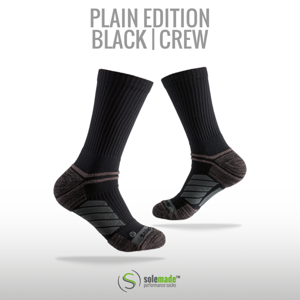 Plain Black | Crew | Adult