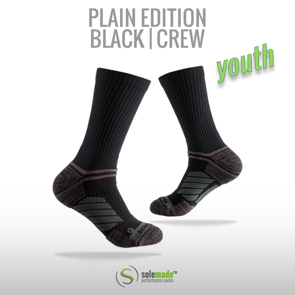 Plain Black | Crew | Youth