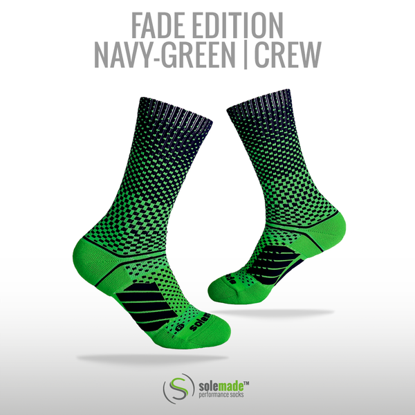 Fade Navy-Green | Crew | Adult
