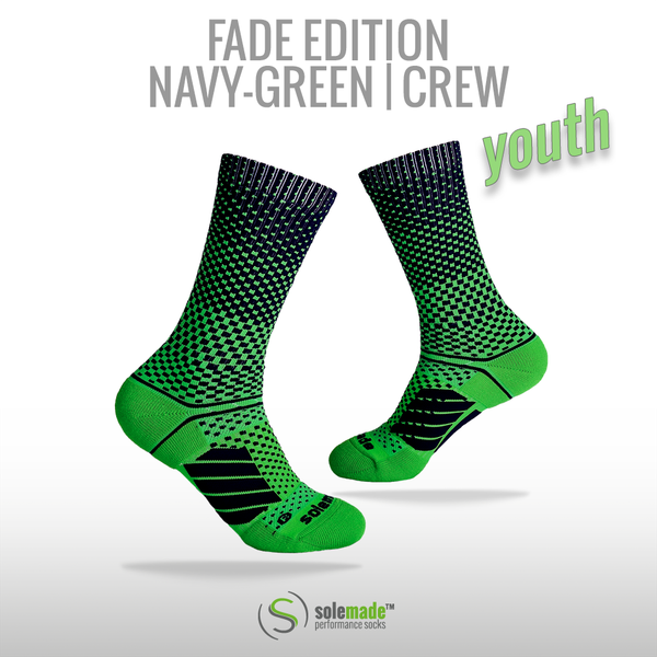 Fade Navy-Green | Crew | Youth