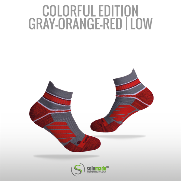 Colorful Gray|Orange|Red LOW Adult