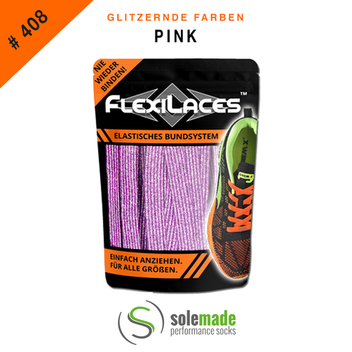 FLEXILACES™  #408 Glitzernd-Pink