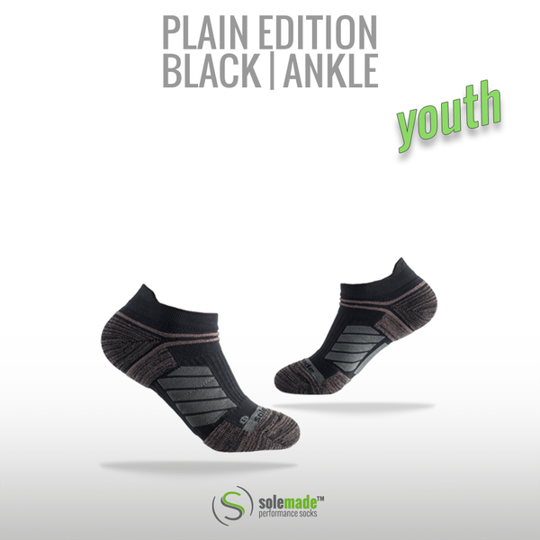 Plain Black | Ankle | Youth