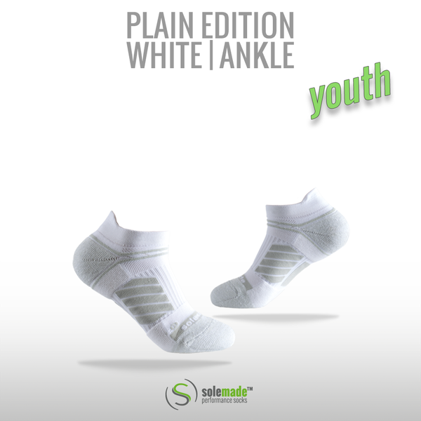Plain White | Ankle | Youth