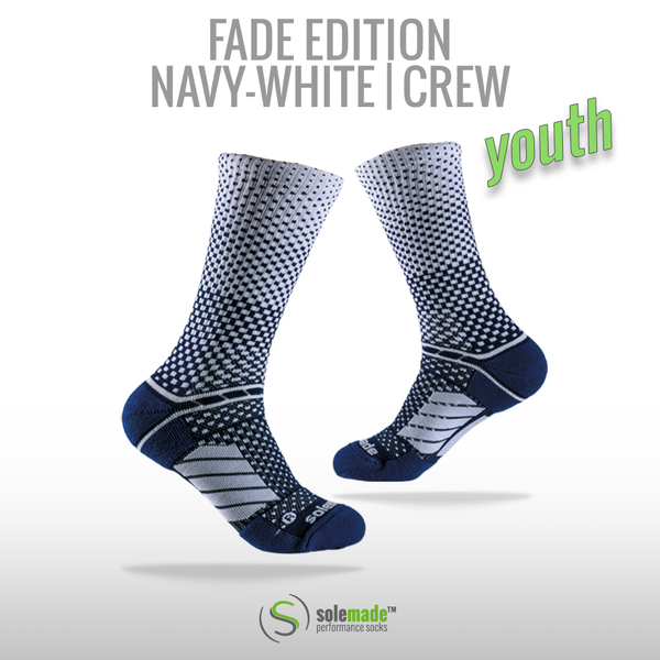 Fade Navy-White | Crew | Youth