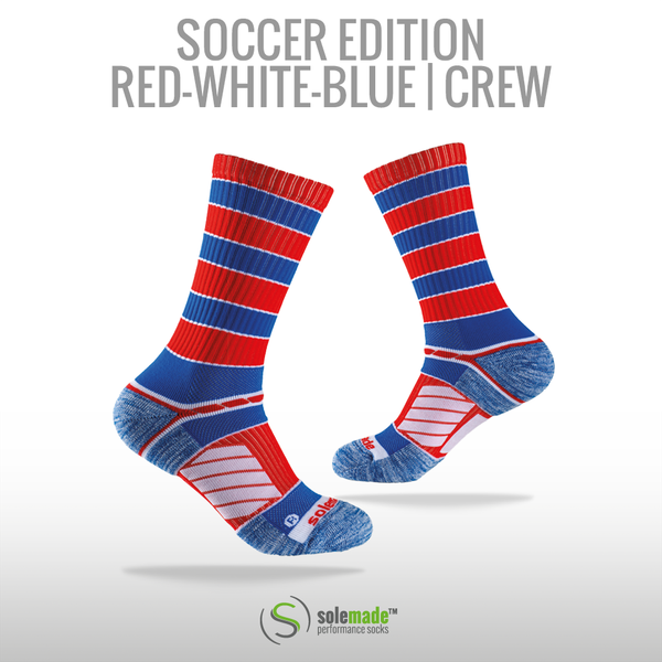 Soccer | Red-White-Blue | Crew | Adult