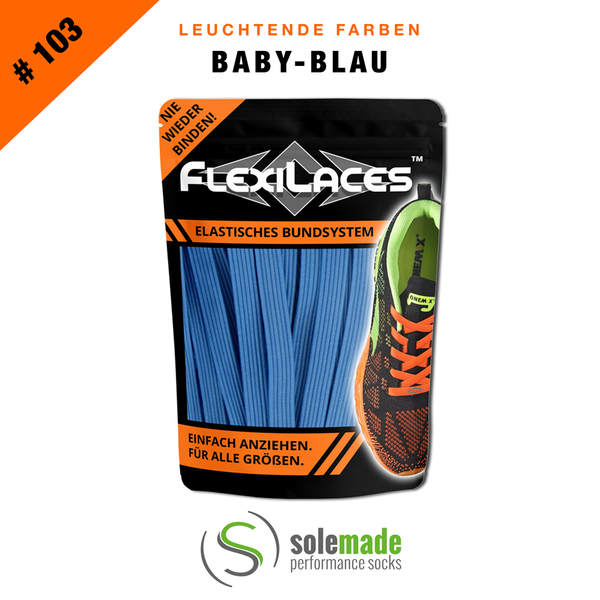 FLEXILACES™  #103 Baby-Blau