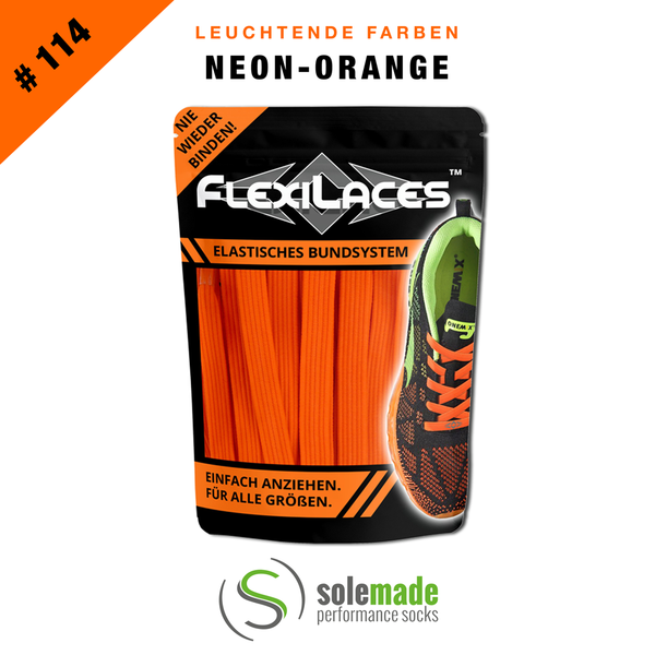 FLEXILACES™  #114 Neon-Orange