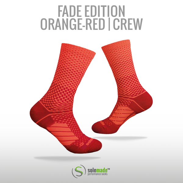 Fade Orange-Red | Crew | Adult