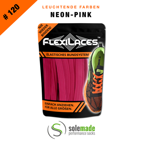 FLEXILACES™  #120 Neon-Pink