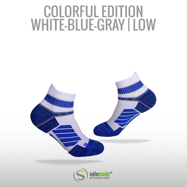 Colorful White|Blue|Gray LOW Adult