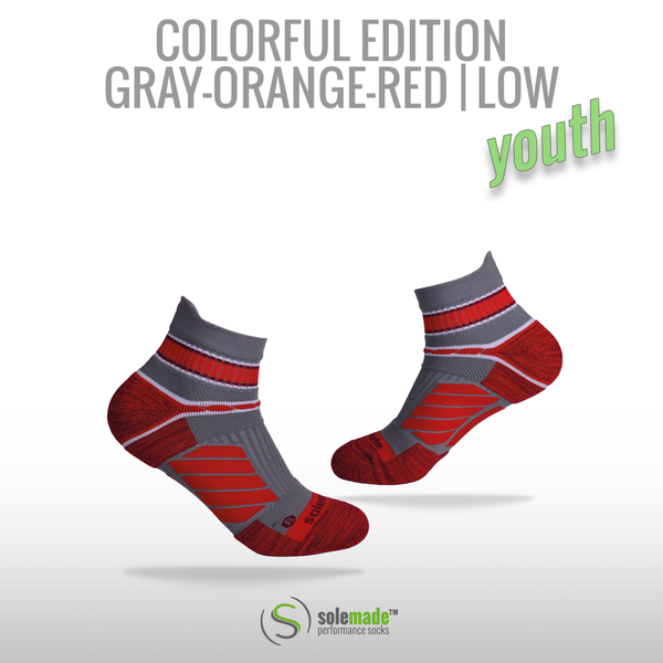 Colorful Gray|Orange|Red LOW Youth