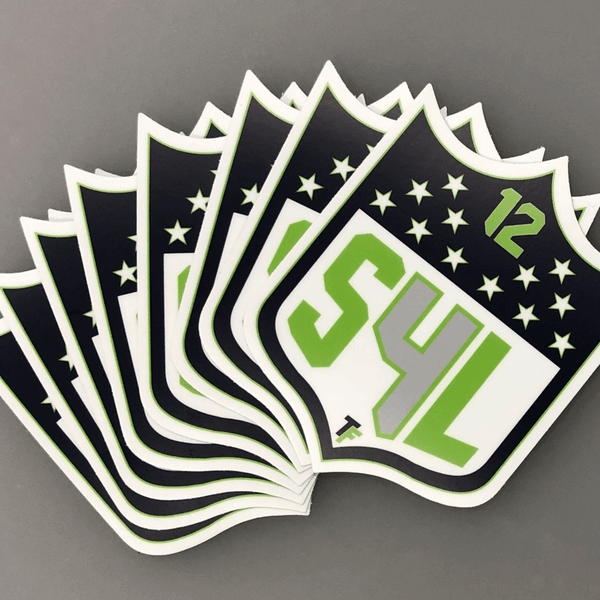 solemade™ | TF | S4L Sticker White | 10x7,5cm | In- & Outdoor | Perfect Cut Decal