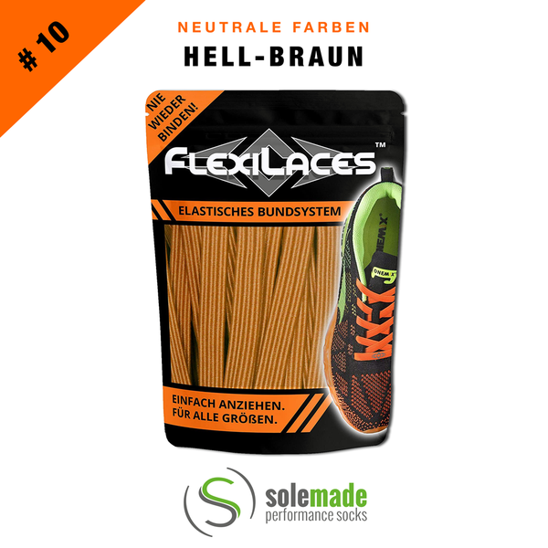 FLEXILACES™  #10 Hell-Braun