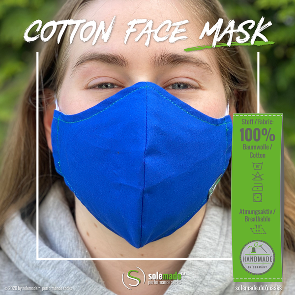 Cotton Face Mask | blue