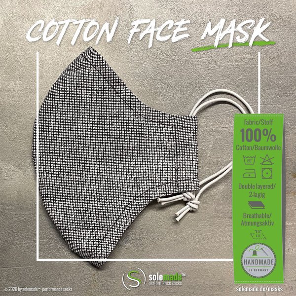 Cotton Face Mask | black fade
