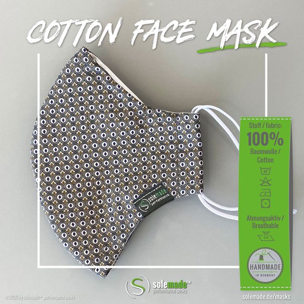 Cotton Face Mask | gray pattern