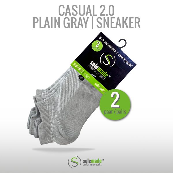 casual 2.0 | Plain Gray | Sneaker | Adult