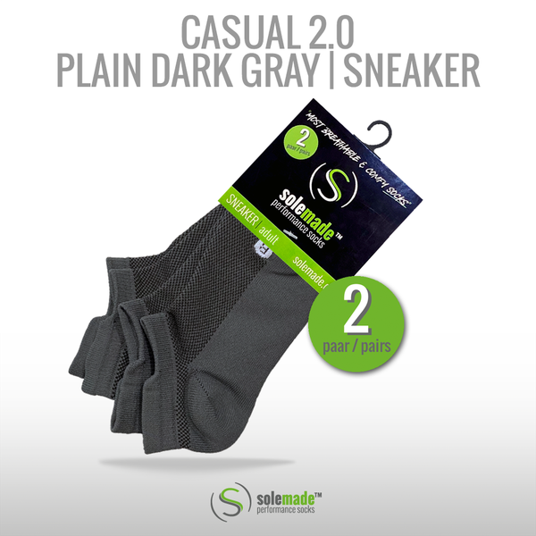 casual 2.0 | Plain Dark Gray | Sneaker | Adult