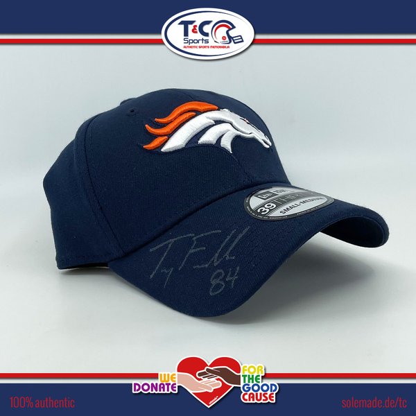 0076151 - Troy Fumagalli signed Broncos New Era S/M 3930 hat