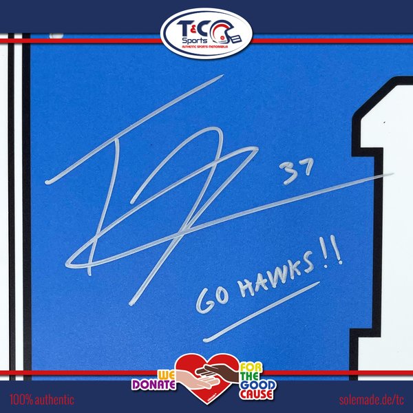 Trovon Reed signed 12th Man license plate