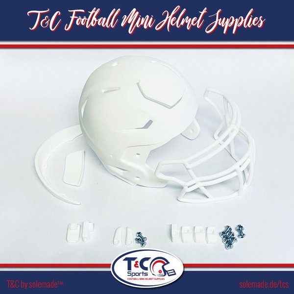 T&C Sports Speed Flex Style Mini Football Helm DIY Kit