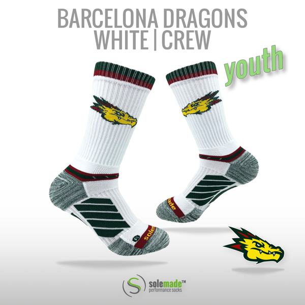 Barcelona Dragons | White | Crew | Youth