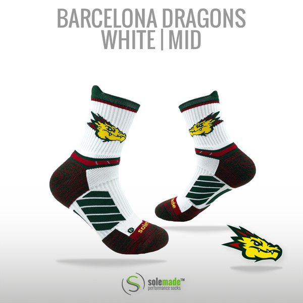 Barcelona Dragons | White | Mid | Adult