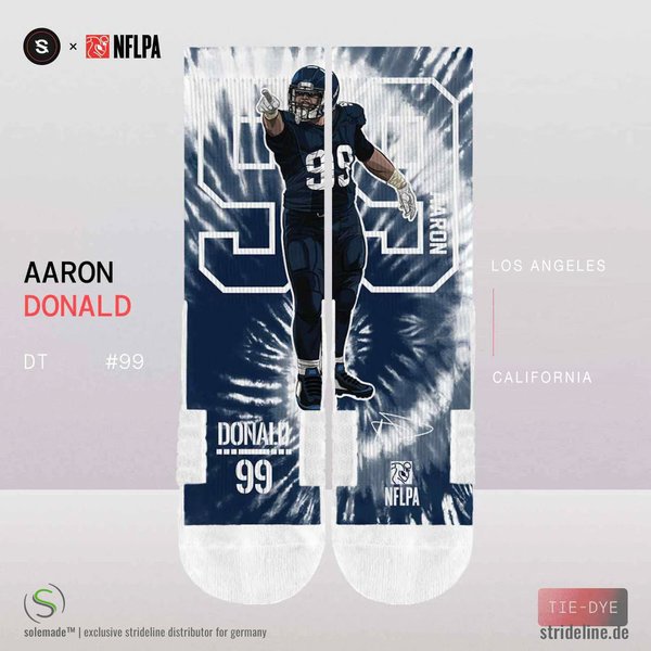 solemade X strideline | NFLPA | Aaron Donald DT 99 | Tie-Die